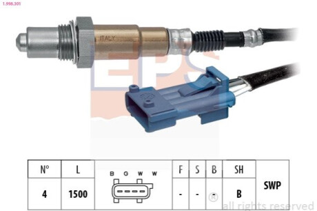 SONDA LAMBDA CITROEN XARA 1,8 98- EPS 1.998.301