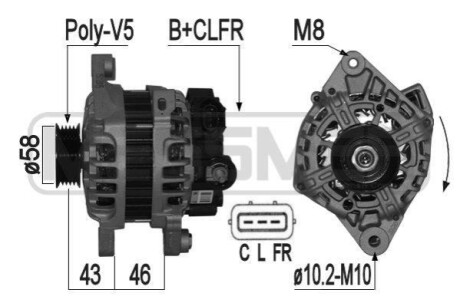 ALTERNATOR SZT ERA 209127A