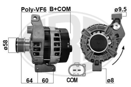 ALTERNATOR SZT ERA 209623