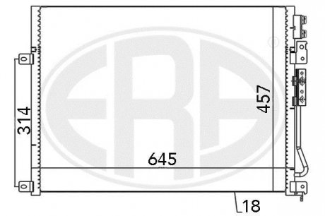 Радіатор кондиціонера - ERA 667028