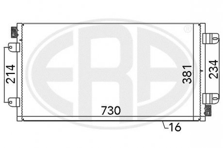 Радиатор кондиционера - ERA 667030 (фото 1)