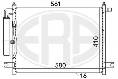 Радіатор кондиціонера - ERA 667034