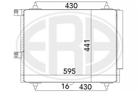 Радиатор кондиционера - ERA 667063