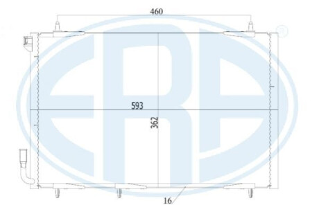 Радіатор кондиціонера ERA 667167