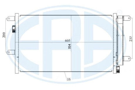Радіатор кондиціонера ERA 667171