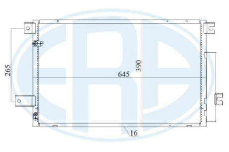 Радіатор кондиціонера ERA 667178 (фото 1)
