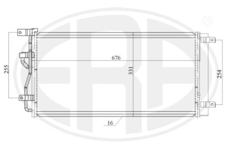 Радіатор кондиціонера ERA 667200 (фото 1)