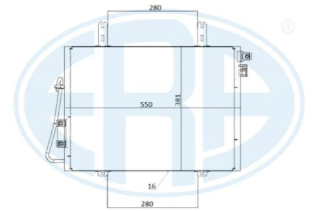 Радіатор кондиціонера ERA 667211