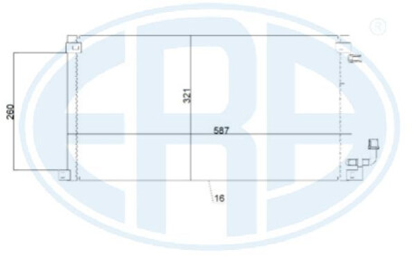Радіатор кондиціонера ERA 667222