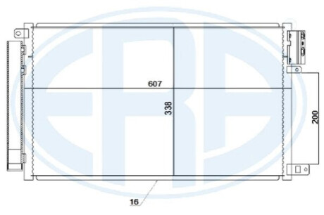 Радіатор кондиціонера ERA 667246 (фото 1)