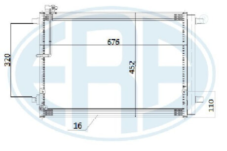 Радіатор кондиціонера ERA 667265