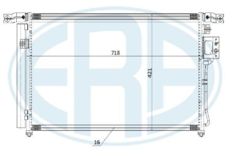 Радіатор кондиціонера ERA 667267