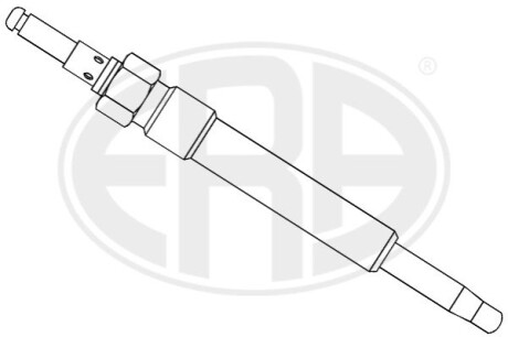 Свічка розжарювання OM604-606 11.5V (M12x1.25/4.5s) ERA 886109