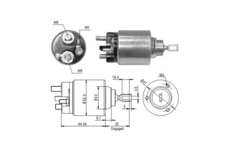 Реле, що втягує ERA ZM1371