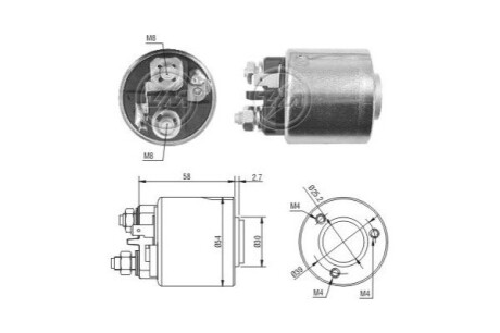 Втягуюче реле стартера ERA ZM1491