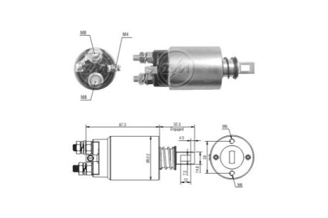 Втягуюче реле стартера ERA ZM2689