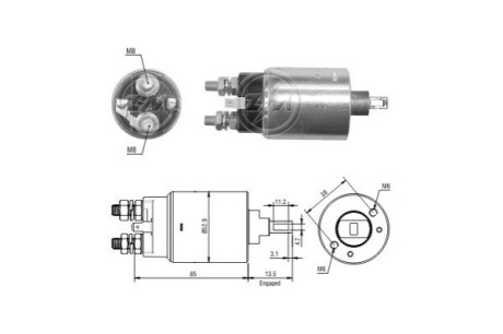 Втягуюче реле стартера ERA ZM2981