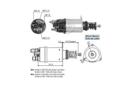 Втягуюче реле стартера ERA ZM356