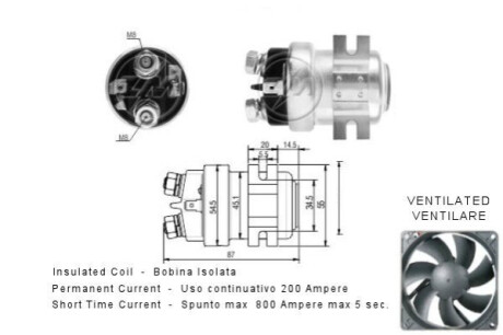 Втягуюче реле стартера ERA ZM403