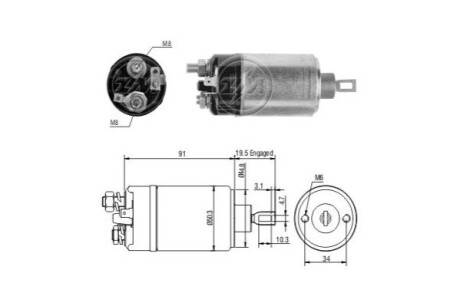 Автозапчасть ERA ZM521