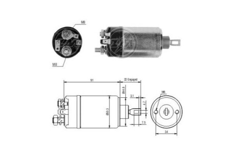 Автозапчасть ERA ZM524