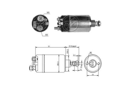 Автозапчасть ERA ZM527