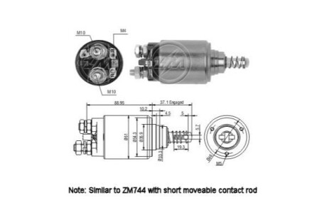 Реле втягивающее ERA ZM544