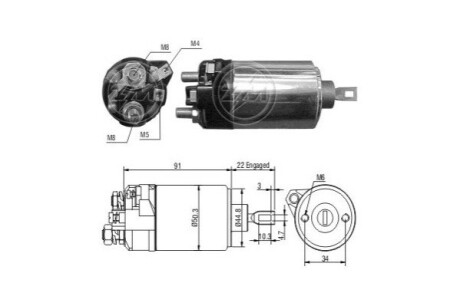 Автозапчасть ERA ZM628