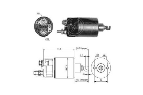 Автозапчасть ERA ZM660