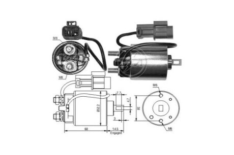 Втягуюче реле стартера ERA ZM713