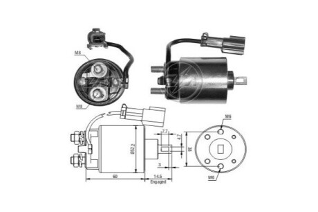 Втягуюче реле стартера ERA ZM719