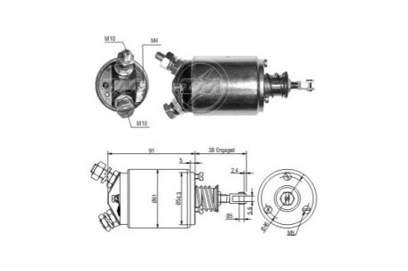 Втягуюче реле стартера ERA ZM733