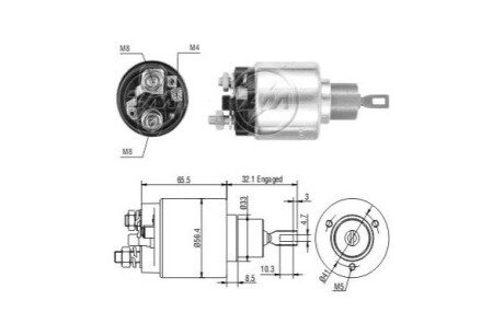 Втягуюче реле стартера ERA ZM778