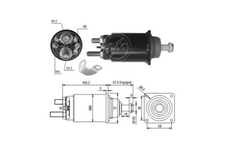 Автозапчасть ERA ZM834