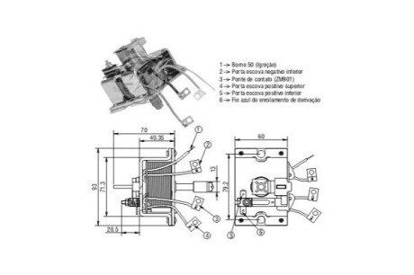 Втягуюче реле стартера ERA ZM902