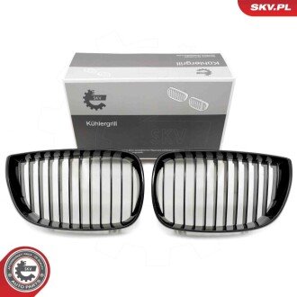 Grill BMW pojedyncza listwa, czarny połysk, BMW 1 E81/E87 ESEN SKV 66SKV001