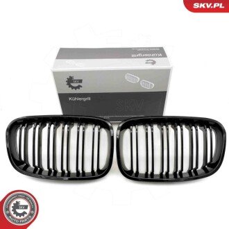 Grill BMW podwójna listwa, czarny połysk, BMW 1 F20 ESEN SKV 66SKV016