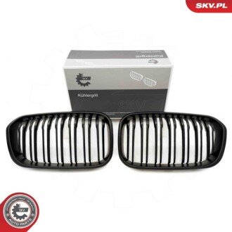 Grill BMW podwójna listwa, czarny mat, BMW 1 F20 Facelift ESEN SKV 66SKV022