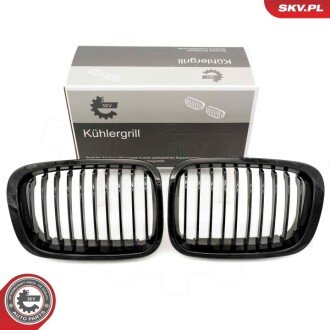 Grill BMW pojedyncza listwa, czarny połysk, BMW 3 E46 ESEN SKV 66SKV060