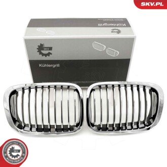 Grill BMW pojedyncza listwa, chrom, BMW 3 E46 ESEN SKV 66SKV063