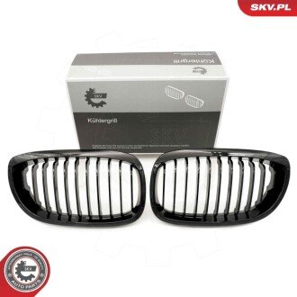 Grill BMW pojedyncza listwa, czarny połysk, BMW 3 E46 Facelift coupe ESEN SKV 66SKV068