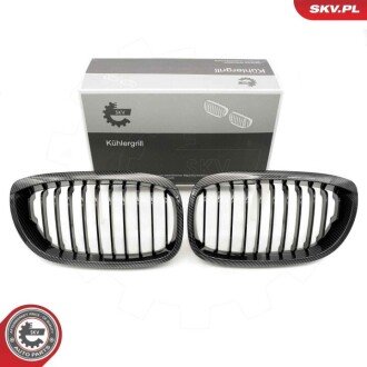 Grill BMW pojedyncza listwa, kolor carbon, BMW 3 E46 Facelift coupe ESEN SKV 66SKV072