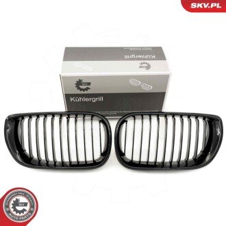 Grill BMW pojedyncza listwa, czarny połysk, BMW 3 E46 Facelift ESEN SKV 66SKV075