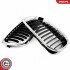 Grill BMW komplet L+P, chromowana obudowa, czarne paski, BMW 3 E46 Fac ESEN SKV 66SKV079 (фото 6)