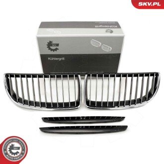 Grill BMW pojedyncza listwa, czarny chrom, BMW 3 E90 ESEN SKV 66SKV088