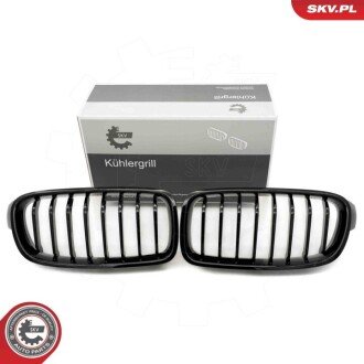 Grill BMW pojedyncza listwa, czarny połysk, BMW 3 F30 ESEN SKV 66SKV120