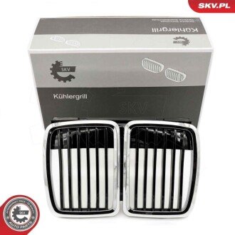 Grill BMW pojedyncza listwa, czarny chrom, BMW 3 E30 ESEN SKV 66SKV148