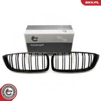 Grill BMW podwójna listwa, czarny połysk, BMW 4 F32 ESEN SKV 66SKV150