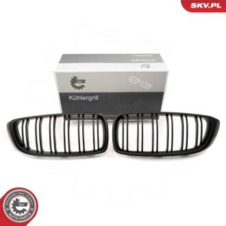 Grill BMW podwójna listwa, czarny mat, BMW 4 F32 ESEN SKV 66SKV153