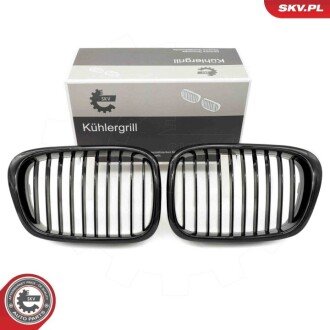 Grill BMW pojedyncza listwa, czarny połysk, BMW 5 E39 ESEN SKV 66SKV156